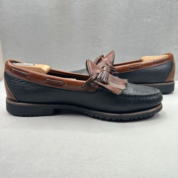 Allen Edmonds Nashua Mens Size 11 (EE) Tassel Loafers Two-Tone Leather Dress main image 5